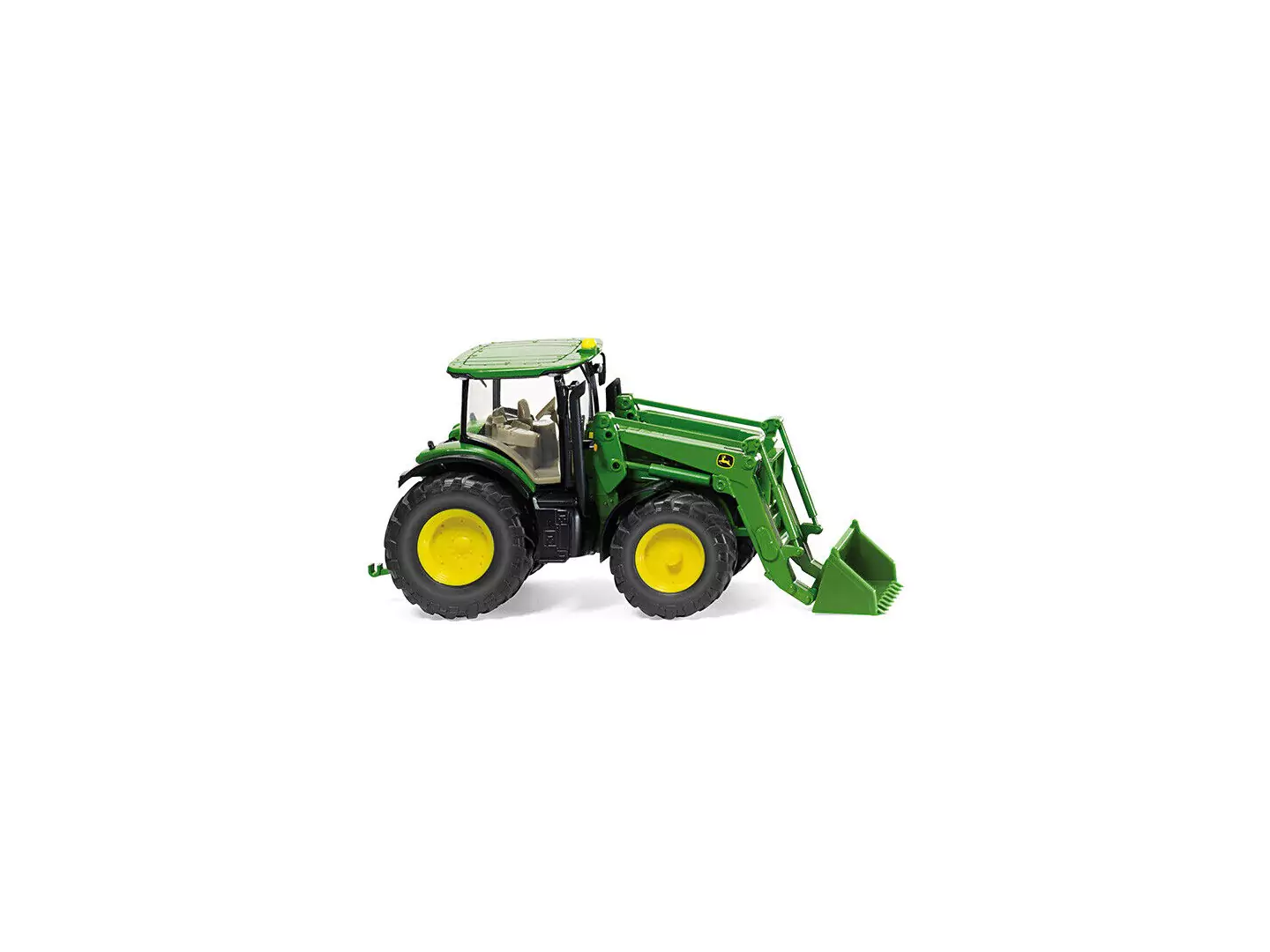 Markeplace : Tracteur équipé d'un chargeur avec godet JOHN DEERE 7280R  - WIKING - 1:87