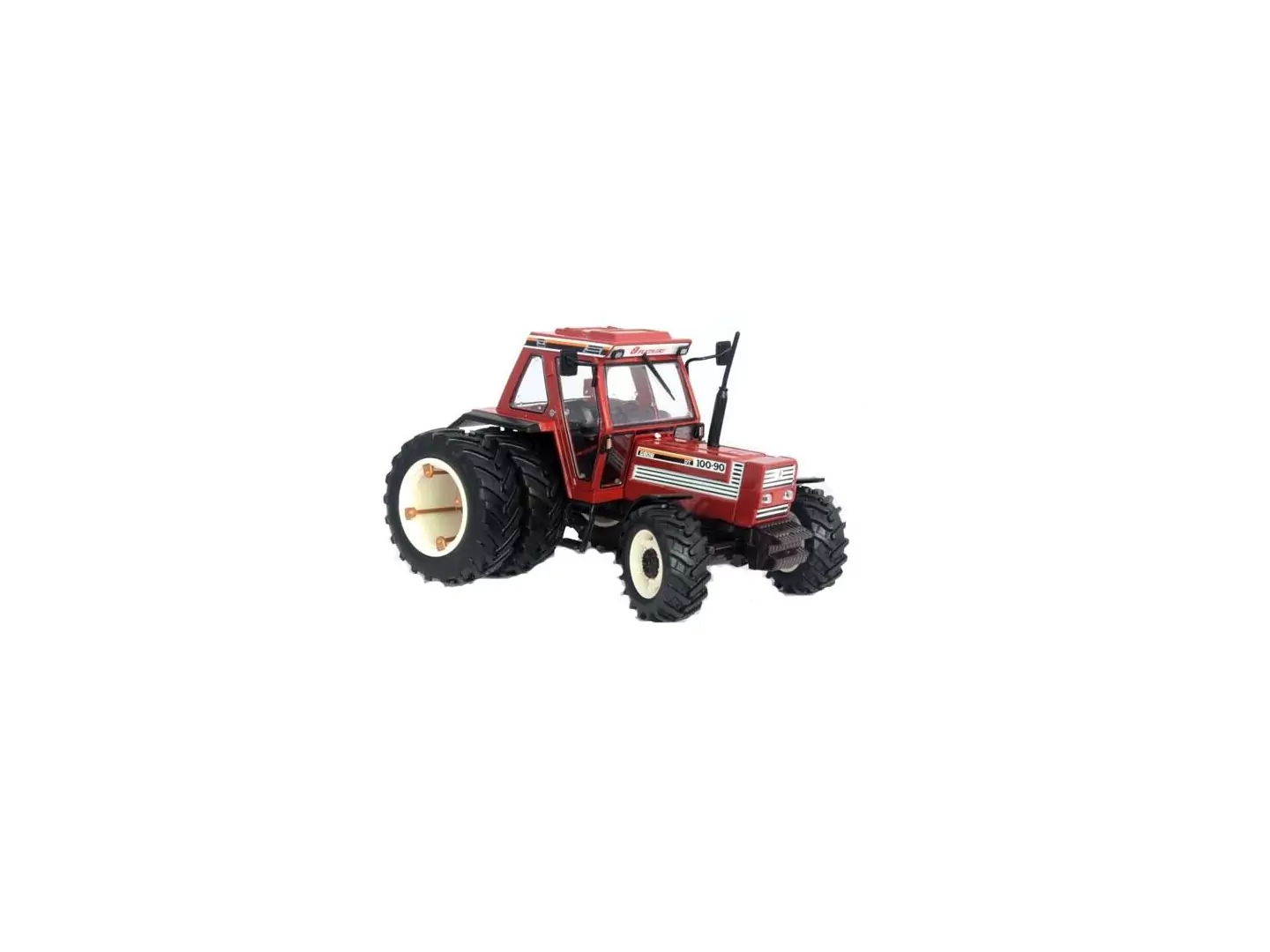 Markeplace : Tracteur FIAT 100-90 avec jumelage déclipsable  - REPLICAGRI - 1:32
