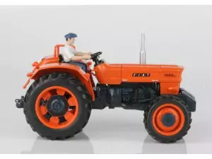 Markeplace : Tracteur FIAT 1000 DT accompagné d'une figurine  - REPLICAGRI - 1:32
