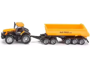Markeplace : Tracteur JCB 8250 Avec Remorque 3 Essieux + Dolly  - SIKU - 1:87