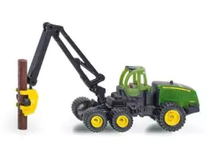 Markeplace : Tracteur JOHN DEERE 1470E Forestier avec 6 rondins de bois  - SIKU - 1:87