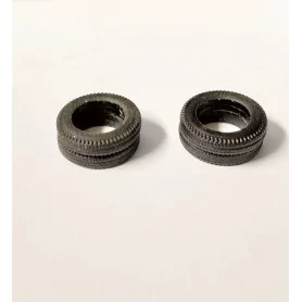 Pneus en résine souple - ø18mm Ép 3.50mm - Ech 1:43 - Par 4 |Pièces...