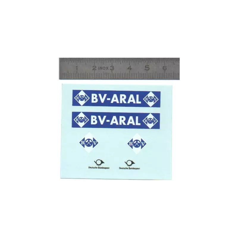 Décalcomanie " BV ARAL" 1/43ème
