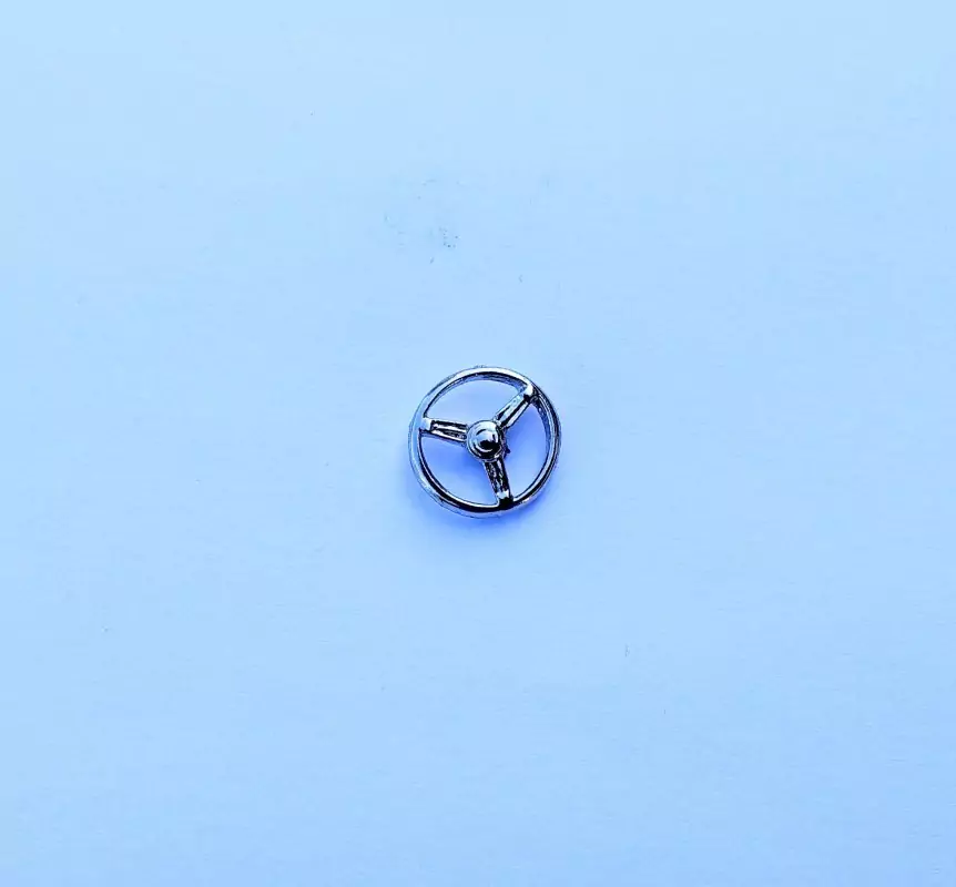 Volant 3 branches en white metal - Ech. 1/43 - ø 9.80 mm |Pièces et...