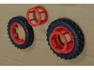 Artisan32 - JUMELAGE ROUE ETROITE AVANT 04 x 2 ROUGE