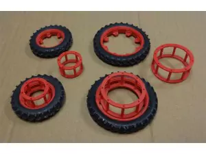 Artisan32 - JUMELAGE ROUE ETROITE AVANT 04 x 2 ROUGE