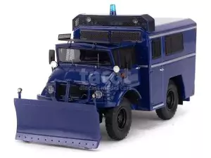 Martketplace : Mercedes Unimog 406 Police 2008 - PERFEX - 1:43