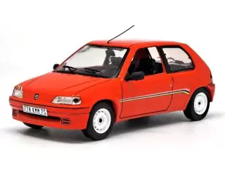 Marketplace : PEUGEOT 106 rallye 1 rouge - ODEON - 1:43