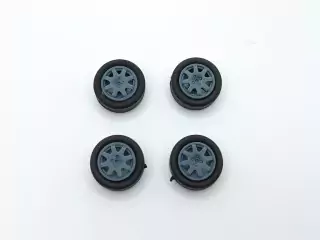 4 roues ø13.50 mm (type Renault) - 3D Creative - 1:43