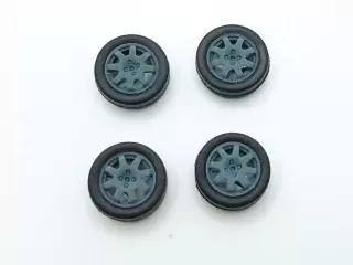 4 roues ø15.30 mm (type Renault) - 3D Creative - 1:43
