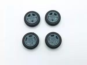4 roues ø13 mm (Type Peugeot) - 3D Creative - 1:43