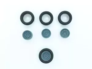 4 roues Gotti ø15 mm - 3D Creative - 1:43