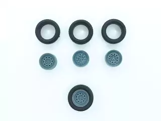 4 roues Gotti ø15 mm - 3D Creative - 1:43