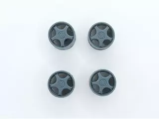 4 Jantes ø11.50mm - Résine 3D - 1:43