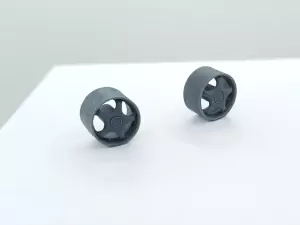 4 Jantes ø11.50mm - Résine 3D - 1:43
