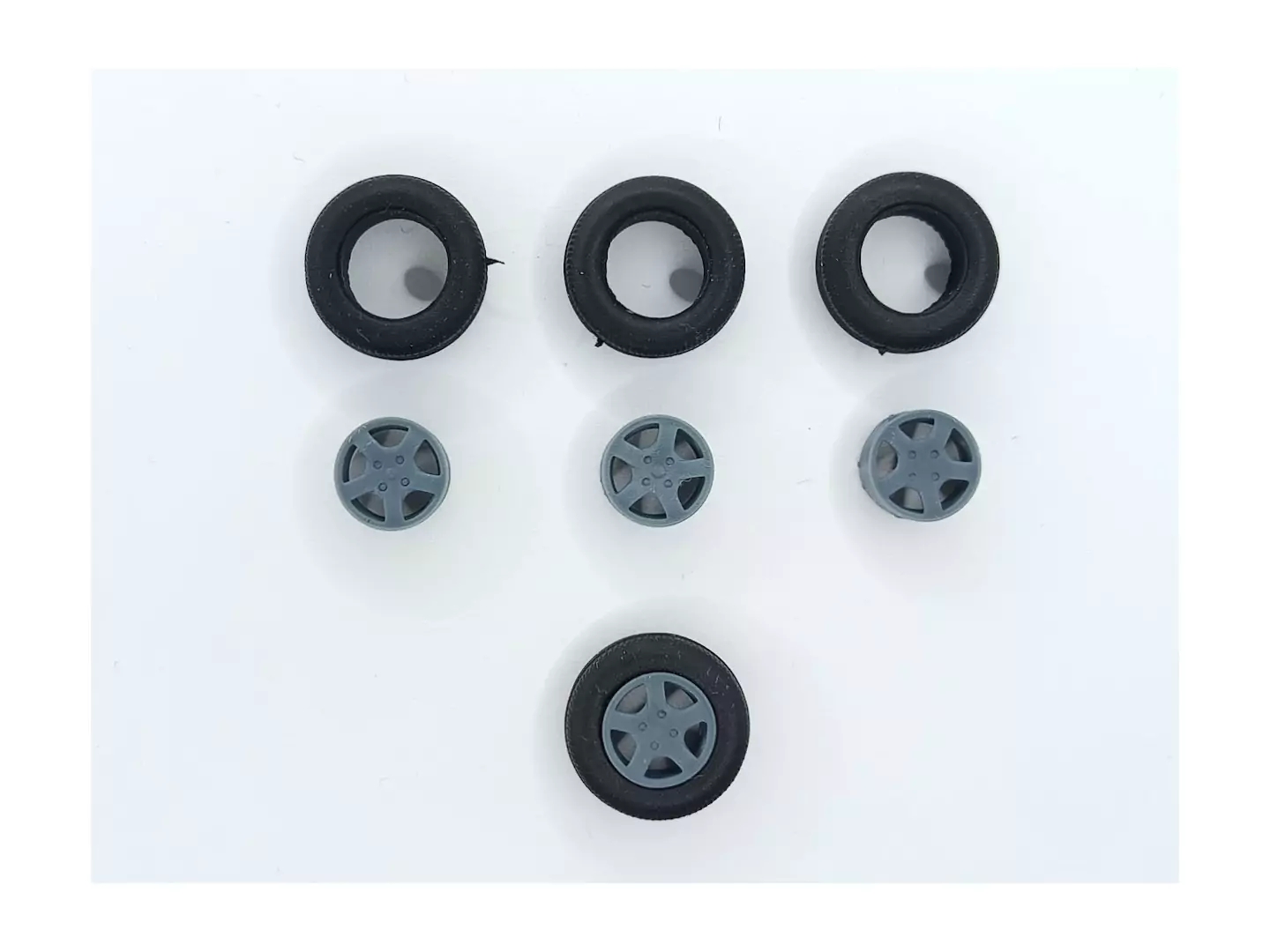 4 roues ø15.20 mm (Type Peugeot) - 3D Creative - 1:43