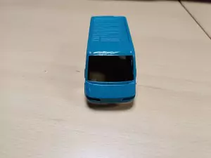 Carrosserie : Peugeot Boxer bleu - Résine - 1:43