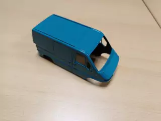 Carrosserie : Peugeot Boxer bleu - Résine - 1:43