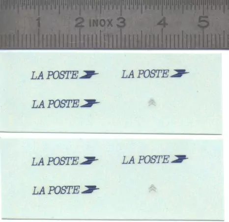 Décalcomanie - LA POSTE + Logo Citroën - Ech 1:43 |Pièces et kits p...