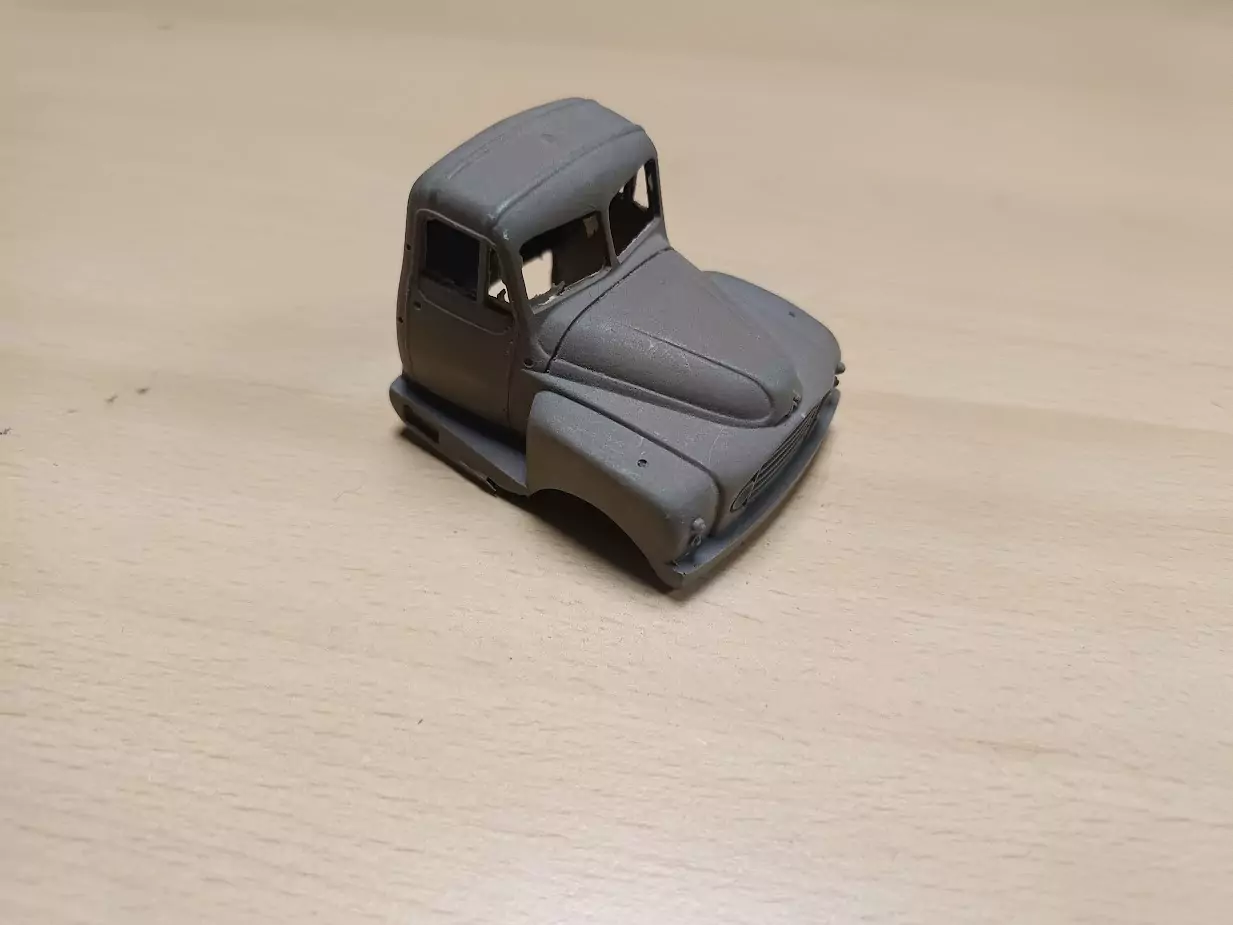 En l'état : Cabine CITROËN - (720-5) - Résine - 1:43
