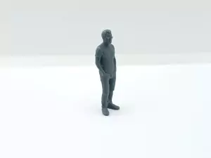 Diorama : Homme debout avec lunettes H.42.70mm - 3D CREATIVE - 1:43