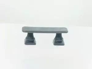 Diorama : Banc imitation pierre - 3D CREATIVE - 1:43