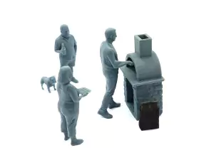 Diorama : Scène BARBECUE - 3D CREATIVE - 1:43