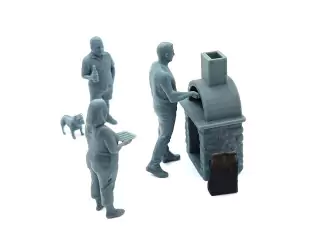 Diorama : Scène BARBECUE - 3D CREATIVE - 1:43