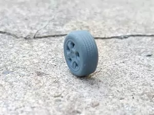 4 roues (type Dacia) ø15.50mm - 3D CREATIVE - 1:43