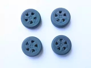 4 roues (type Dacia) ø15.50mm - 3D CREATIVE - 1:43