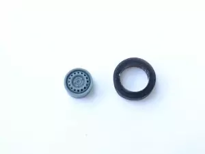 4 roues ø13 mm avec jantes en tôle - 3D Creative - 1:43