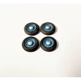 4 roues complètes - Hotchkiss - Bleu - Ech. 1:43 |Pièces et kits po...