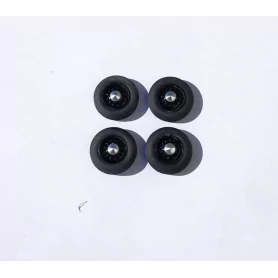 4 roues complètes - Hotchkiss - Noir - Ech. 1:43