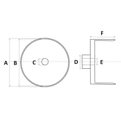 4 Jantes en Aluminium Ø8.80 MM