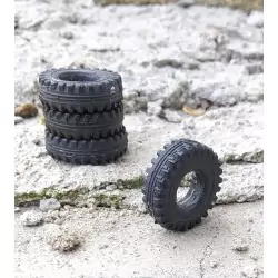 Pneus souples ø21 x 6.60mm - Lot de 4