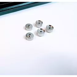 Lot de 5 Jantes en laiton + Nickelage ø10 X 5.90 - CPC PRODUCTION