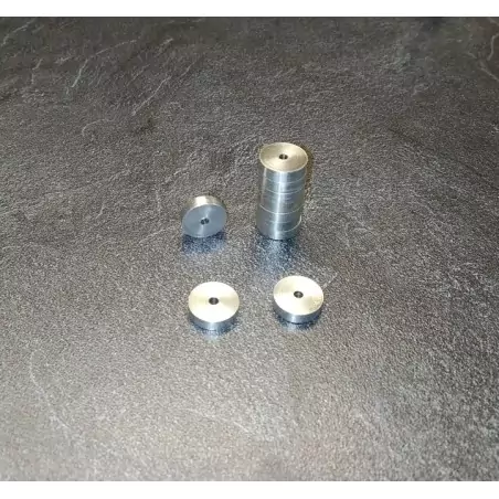 Disque en aluminium percée Ø2mm - Par 10