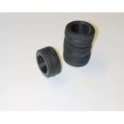 4 Pneus 14.5 X 10 X 6mm - Résine souple