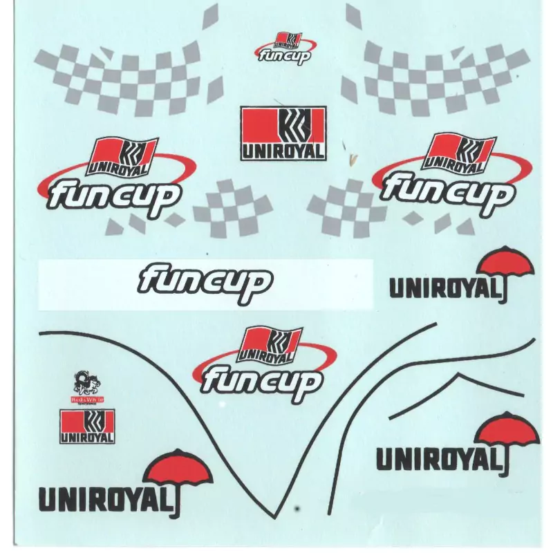 Funcup Uniroyal - Décalcomanie - Ech 1:43