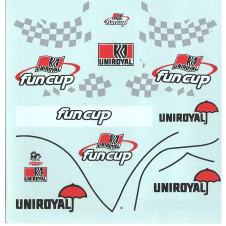 Funcup Uniroyal - Décalcomanie - Ech 1:43