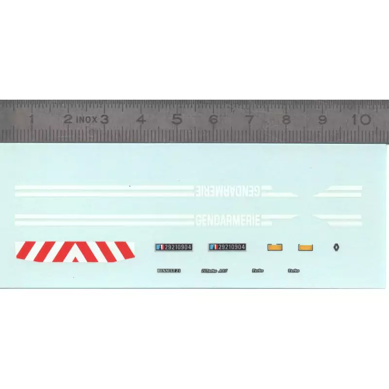 Décalcomanie "GENDARMERIE" Renault 21 - Ech 1:43