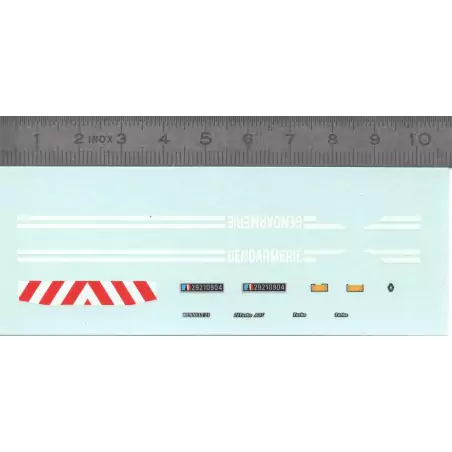 Décalcomanie "GENDARMERIE" Renault 21 - Ech 1:43