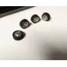 4 roues complètes - Jantes ø9.50 mm + insert + pneus - Ech. 1:43