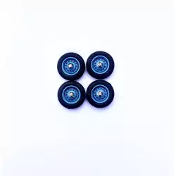 PANHARD - 4 roues complètes - Bleu - Ech 1:43