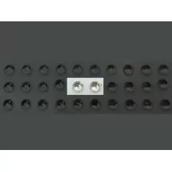 2 Pastilles de phares – Rond Blanc - Ø4 mm