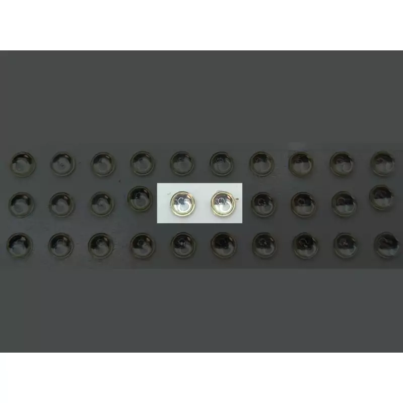 2 Pastilles de phares – Rond Blanc - Ø4 mm