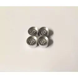 Jantes en alu avec insert en résine - Ech. 1:43 - ø10.20 mm