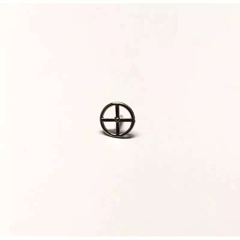 Volant en metal chromé - ø9.70 mm - Ech. 1:43