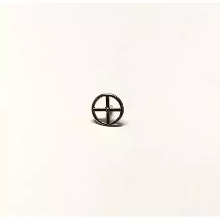 Volant en metal chromé - ø9.70 mm - Ech. 1:43