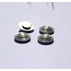 Inserts en laiton chromé - Ø 11 mm - Ech. 1:43 - CPC Production - X4